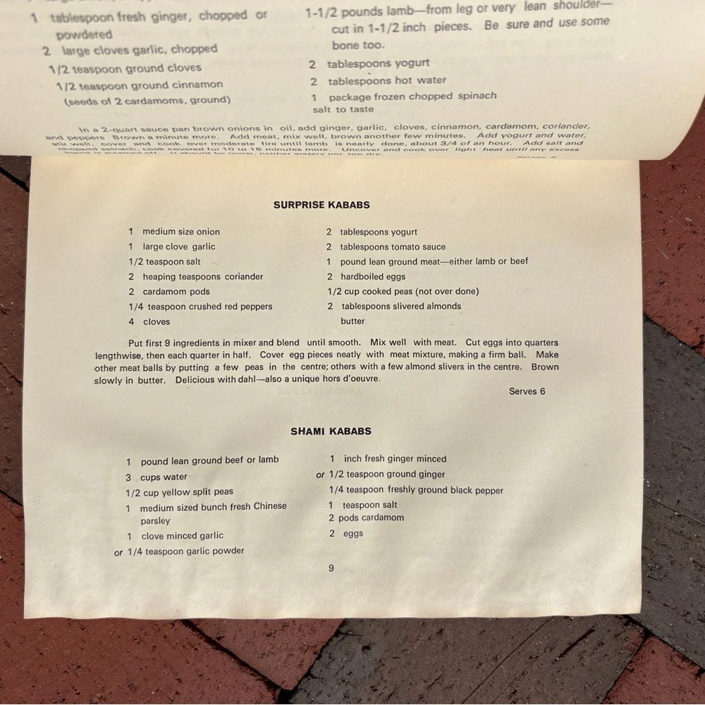 1972 From My Indian Kitchen Lila Sahney Rare New Delhi Indi Chutney Naan Recipes